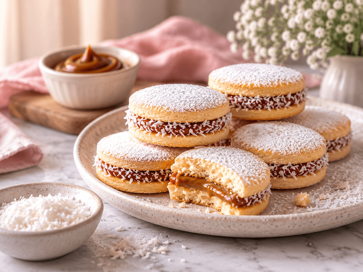 Alfajores de dulce de leche